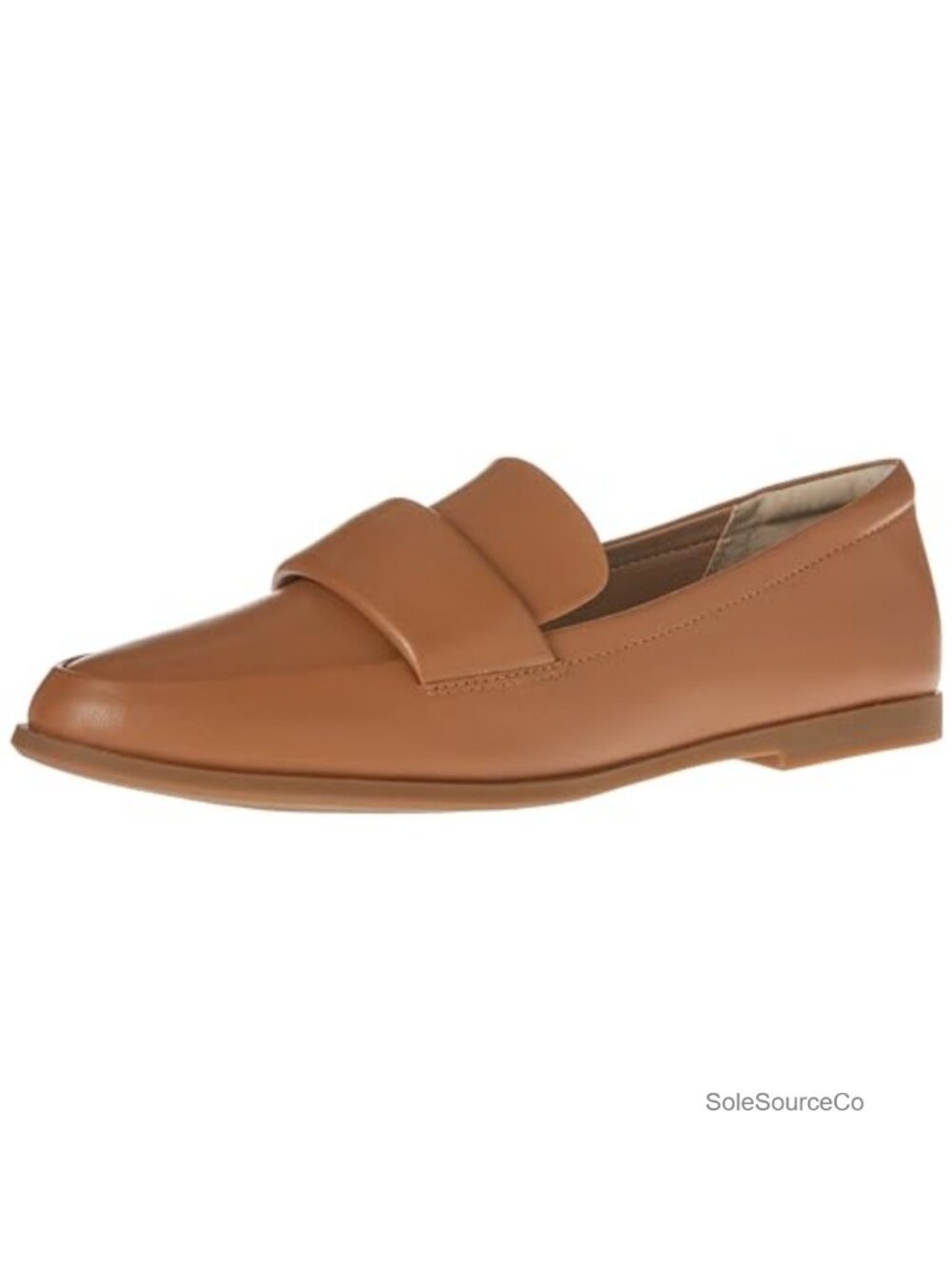 Women's Soft Almond Toe Loafers Faux Calfskin Memory Foam Comfort Slip-On Flats